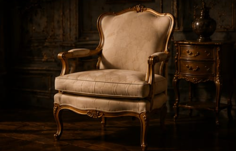 Gilt-wood armchair